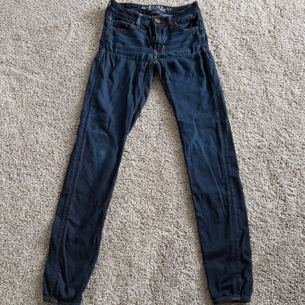 American Eagle Outfitters Dark Blue Skinny Jeans